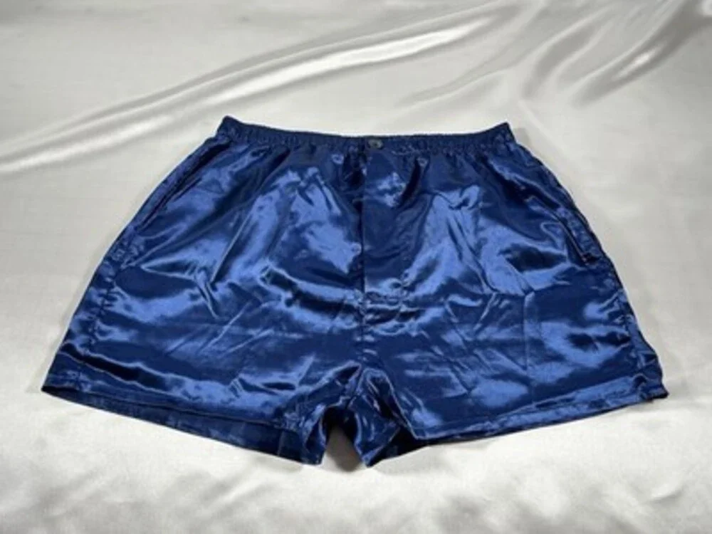 SHINY SATIN GLANZ MENS SATIN BOXERS SIZE LARGE LOT OF 4 Pairs NWOT